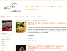 Tablet Screenshot of cocinamandarina.com